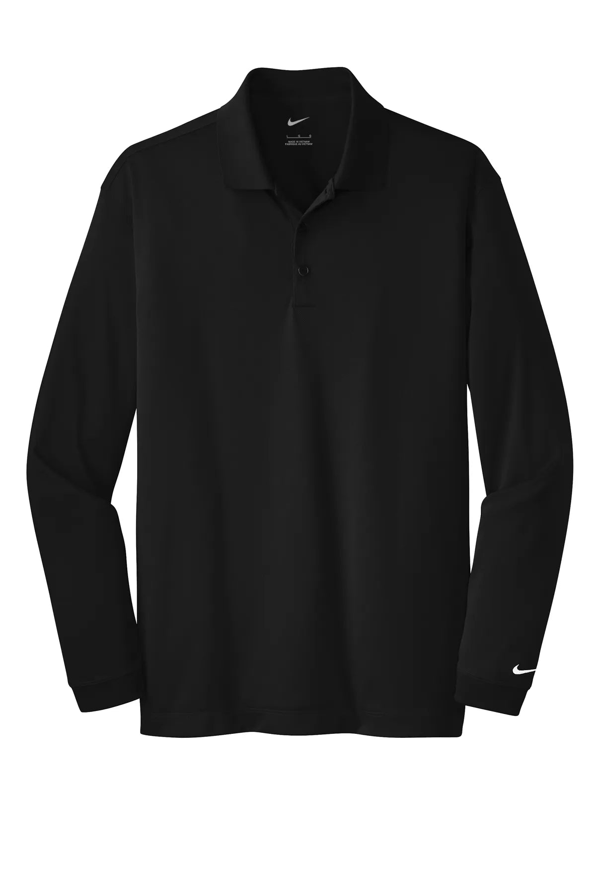Nike Long Sleeve Dri-FIT Stretch Tech Polo. 466364 Black_4
