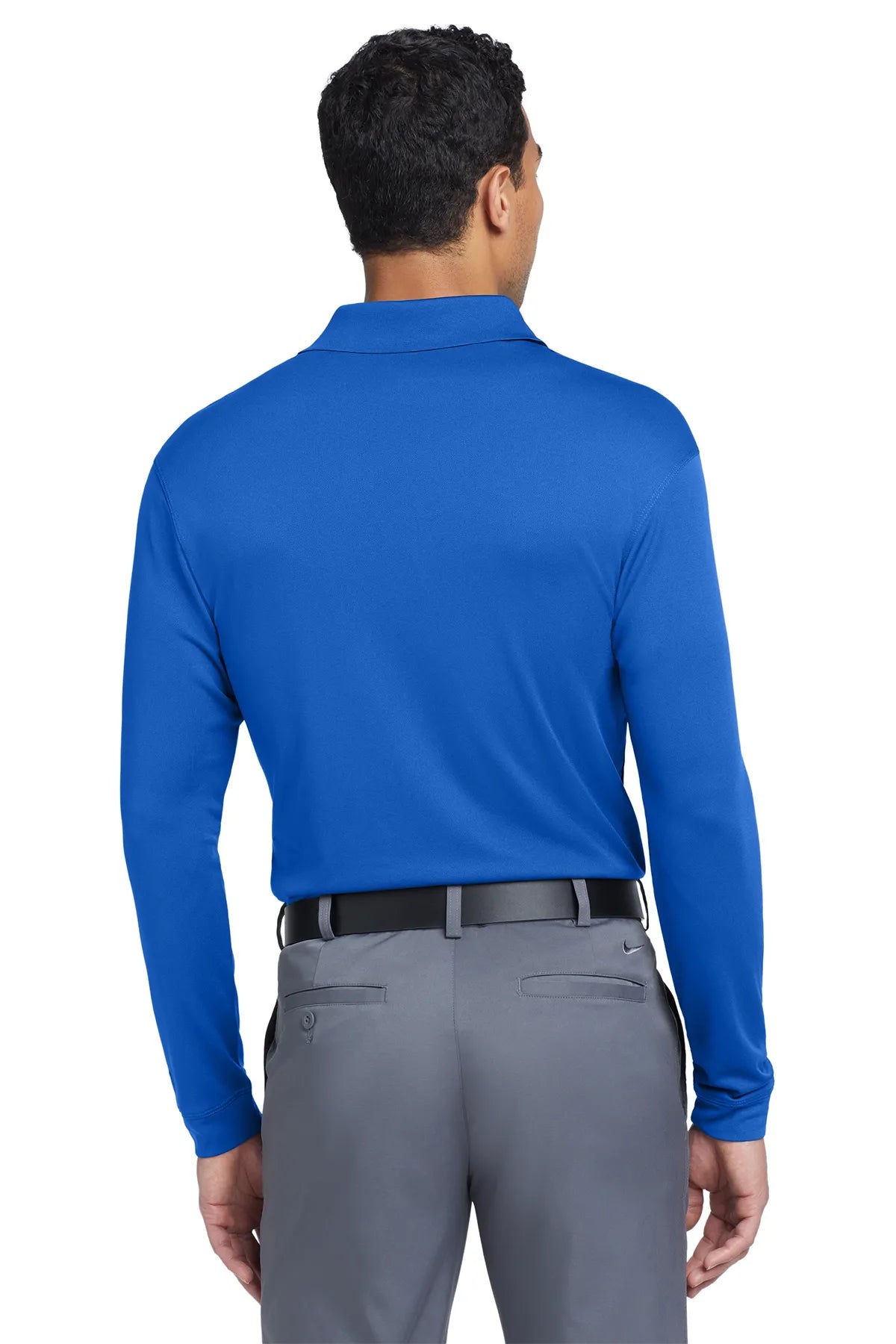 Nike Long Sleeve Dri-FIT Stretch Tech Polo. 466364 Blue Sapphire_2