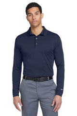 Nike Long Sleeve Dri-FIT Stretch Tech Polo. 466364 Midnight Navy_1