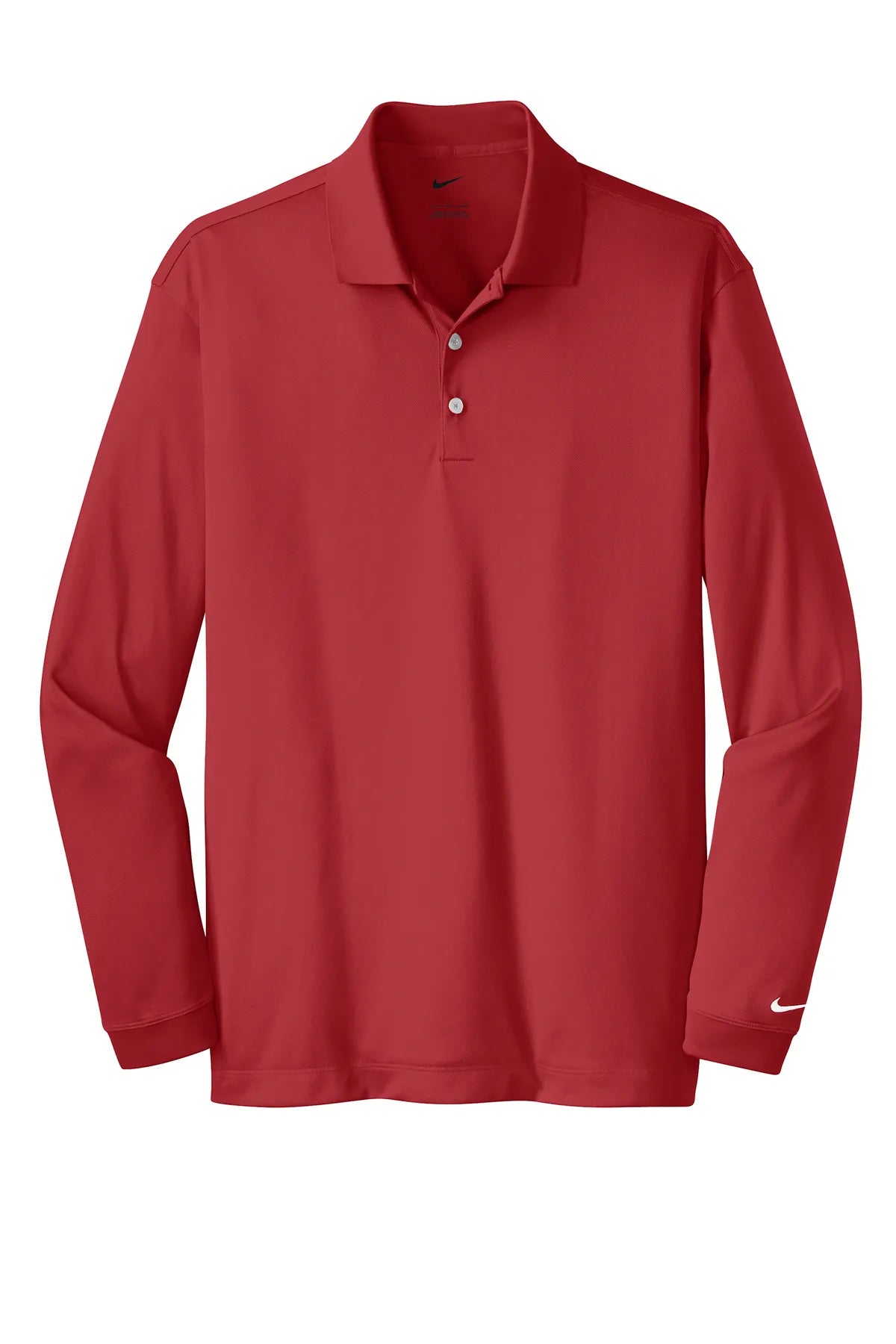 Nike Long Sleeve Dri-FIT Stretch Tech Polo. 466364 Varsity Red_4