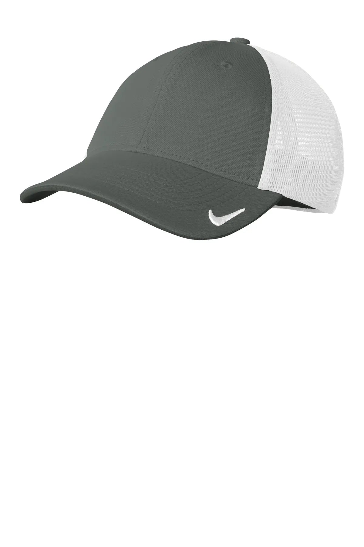 Nike Stretch-to-Fit Mesh Back Cap NKFB6448 Anthracite White_1