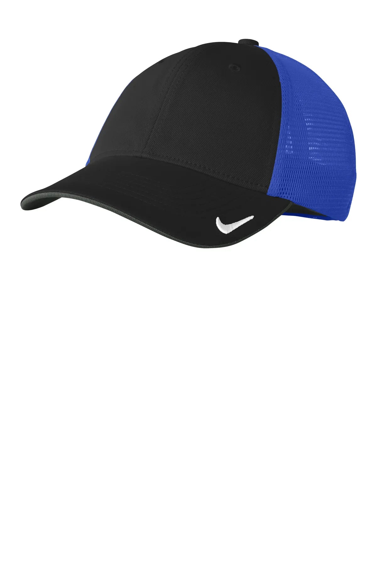 Nike Stretch-to-Fit Mesh Back Cap NKFB6448 Black Game Royal_1