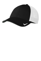 Nike Stretch-to-Fit Mesh Back Cap NKFB6448 Black White_1