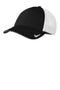 Nike Stretch-to-Fit Mesh Back Cap NKFB6448 Black White_1