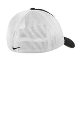 Nike Stretch-to-Fit Mesh Back Cap NKFB6448 Black White_3