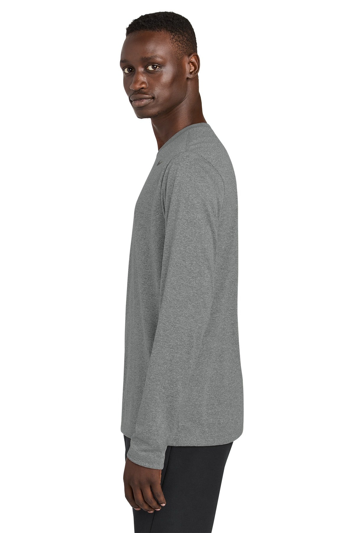 Nike Team rLegend Long Sleeve Tee NKHQ4550 Carbon Heather_2