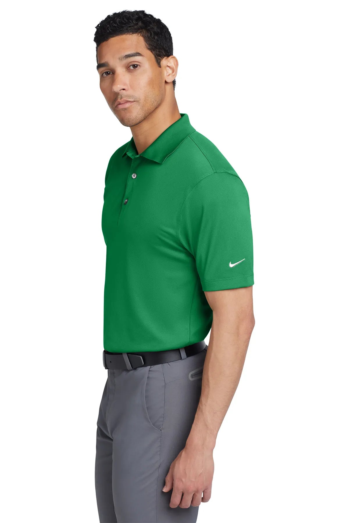 Nike Tech Basic Dri-FIT Polo.  203690 Lucky Green_3