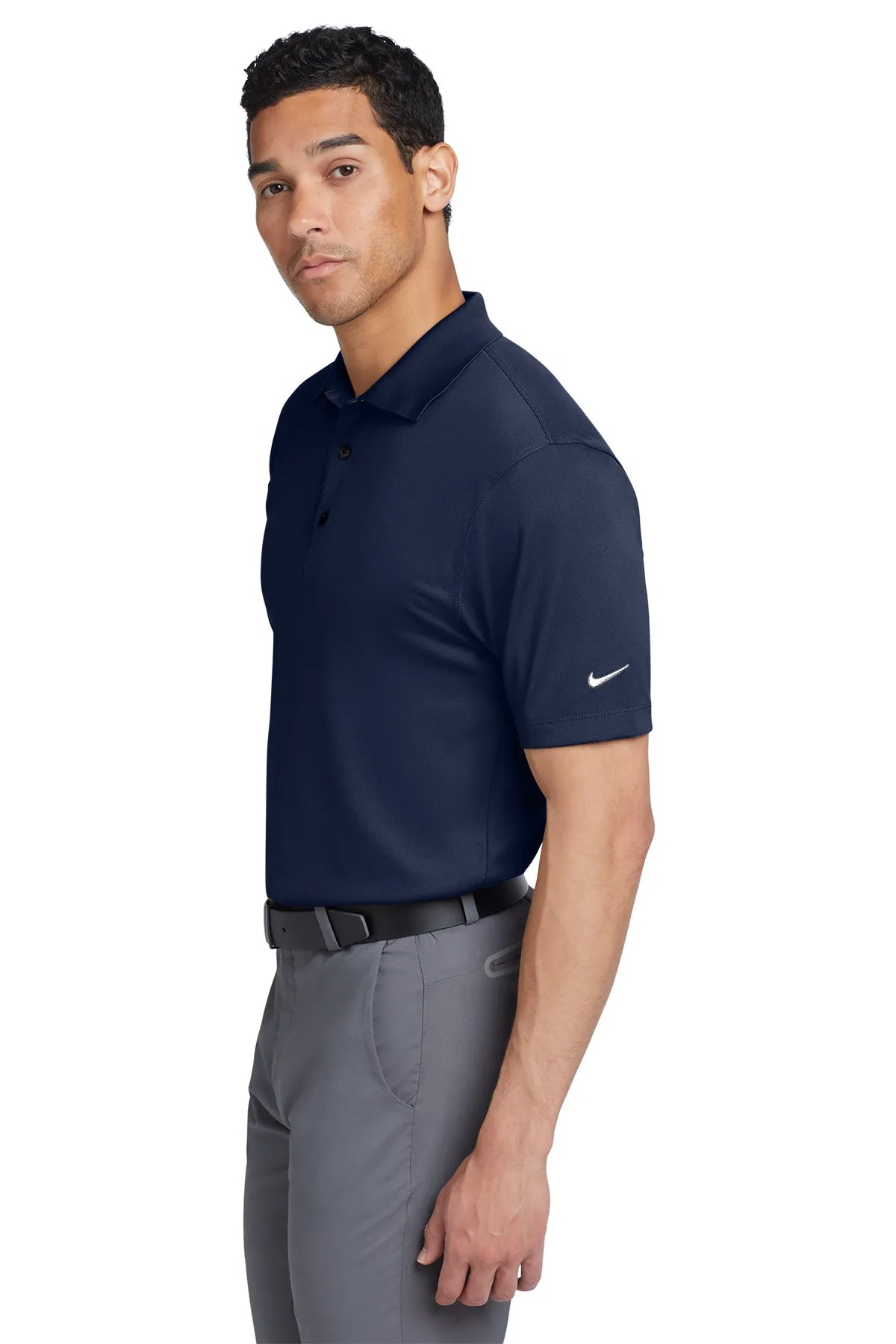 Nike Tech Basic Dri-FIT Polo.  203690 Midnight Navy_3