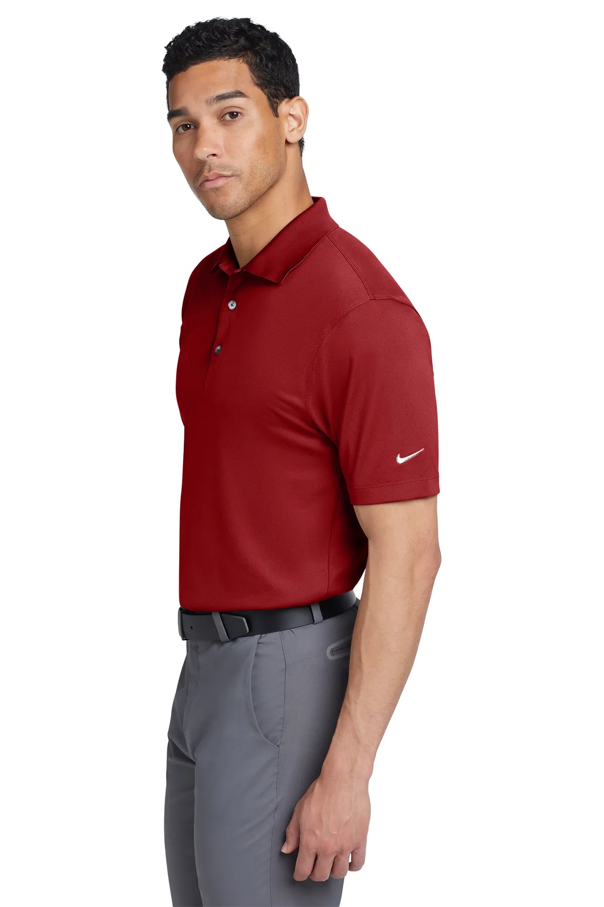 Nike Tech Basic Dri-FIT Polo.  203690 Pro Red_3