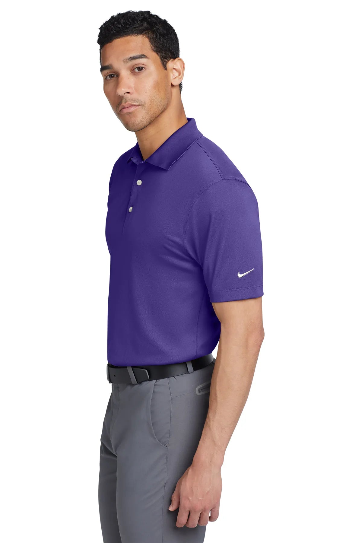Nike Tech Basic Dri-FIT Polo.  203690 Varsity Purple_3