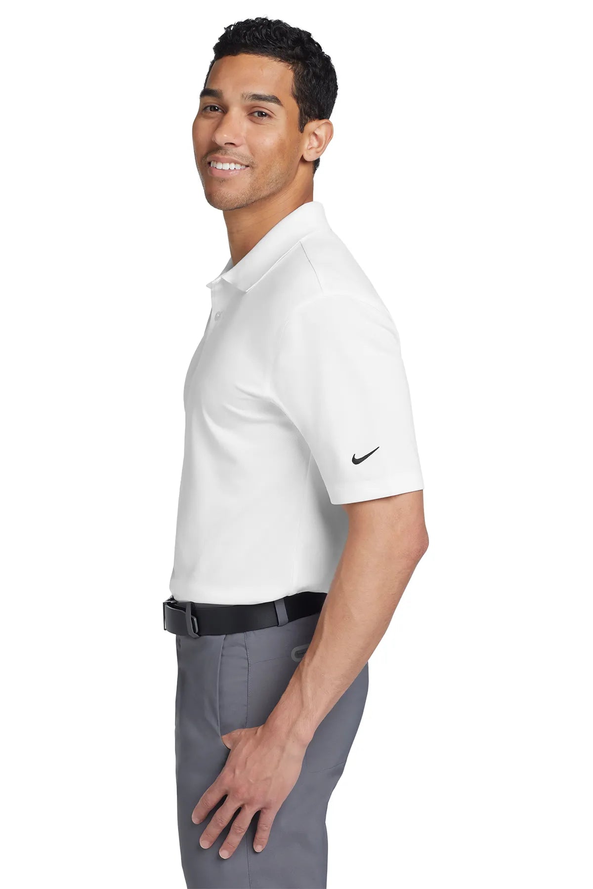 Nike Tech Basic Dri-FIT Polo.  203690 White_3