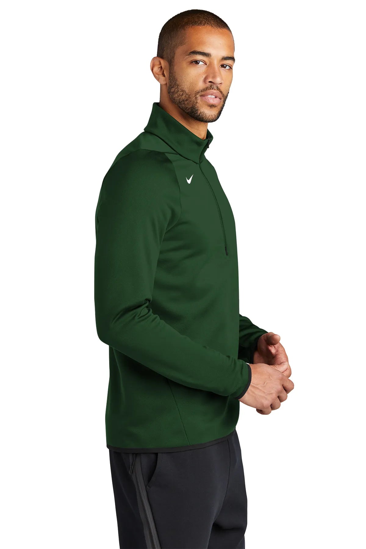 Nike Therma-FIT 1/4-Zip Fleece CN9492 Team Dark Green_2