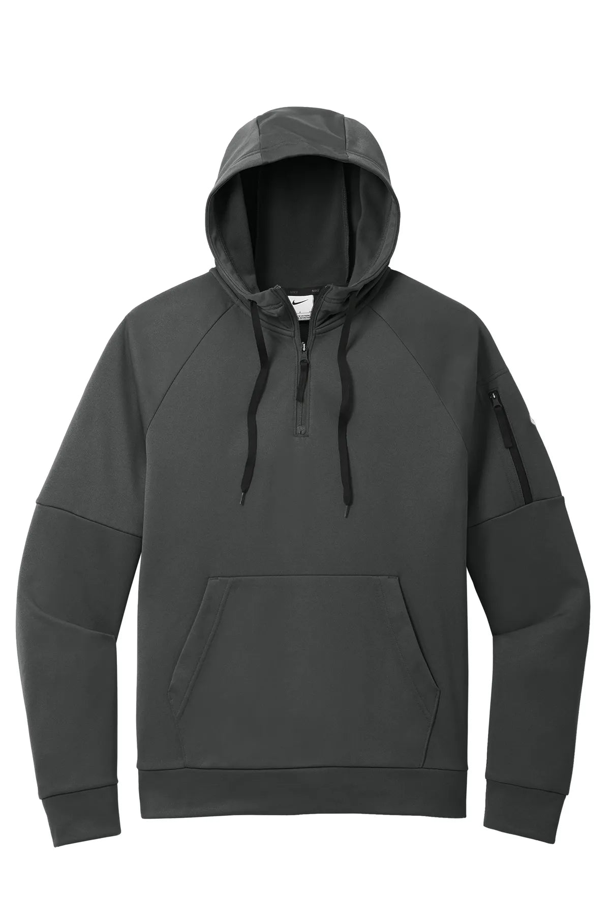 Nike Therma-FIT Pocket 1/4-Zip Fleece Hoodie NKFD9742 Anthracite_4