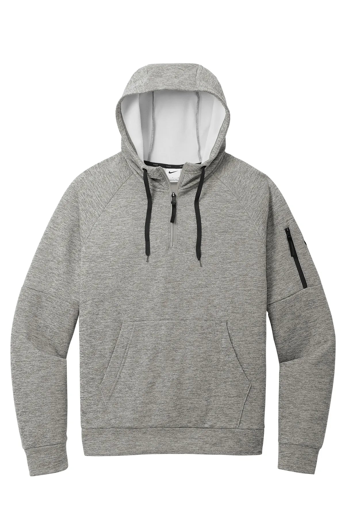 Nike Therma-FIT Pocket 1/4-Zip Fleece Hoodie NKFD9742 Dark Grey Heather_4