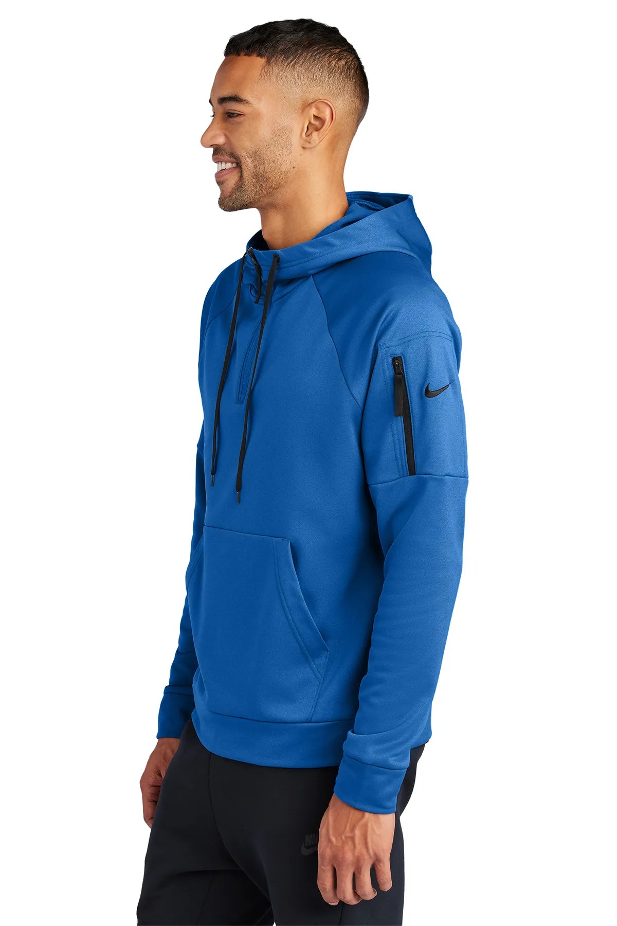 Nike Therma-FIT Pocket 1/4-Zip Fleece Hoodie NKFD9742 Game Royal_3