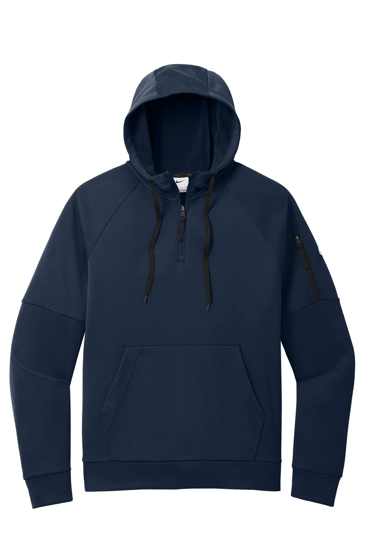 Nike Therma-FIT Pocket 1/4-Zip Fleece Hoodie NKFD9742 Navy_4