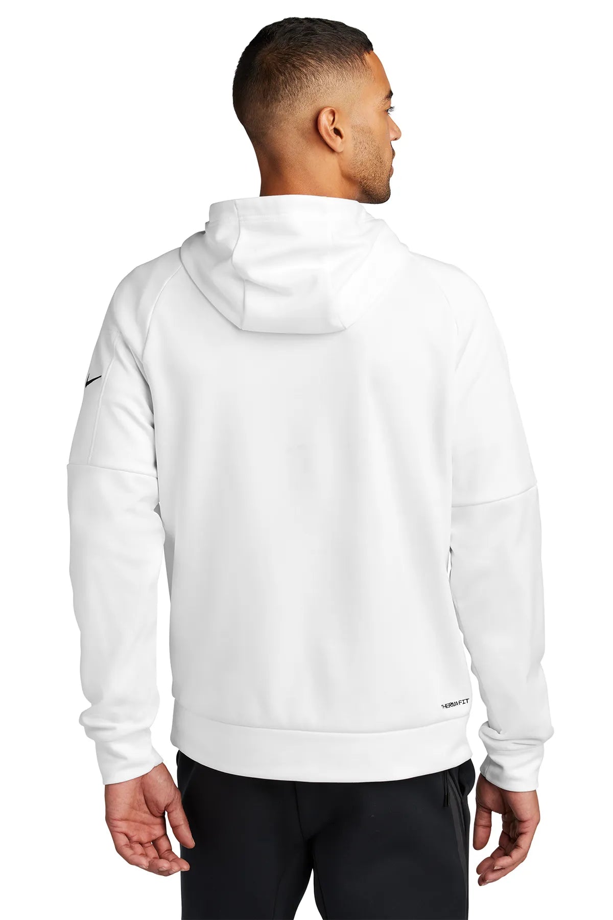 Nike Therma-FIT Pocket 1/4-Zip Fleece Hoodie NKFD9742 White_2