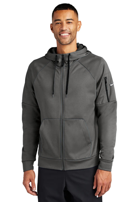 Nike Therma-FIT Pocket Full-Zip Fleece Hoodie NKFD9859 Anthracite_1