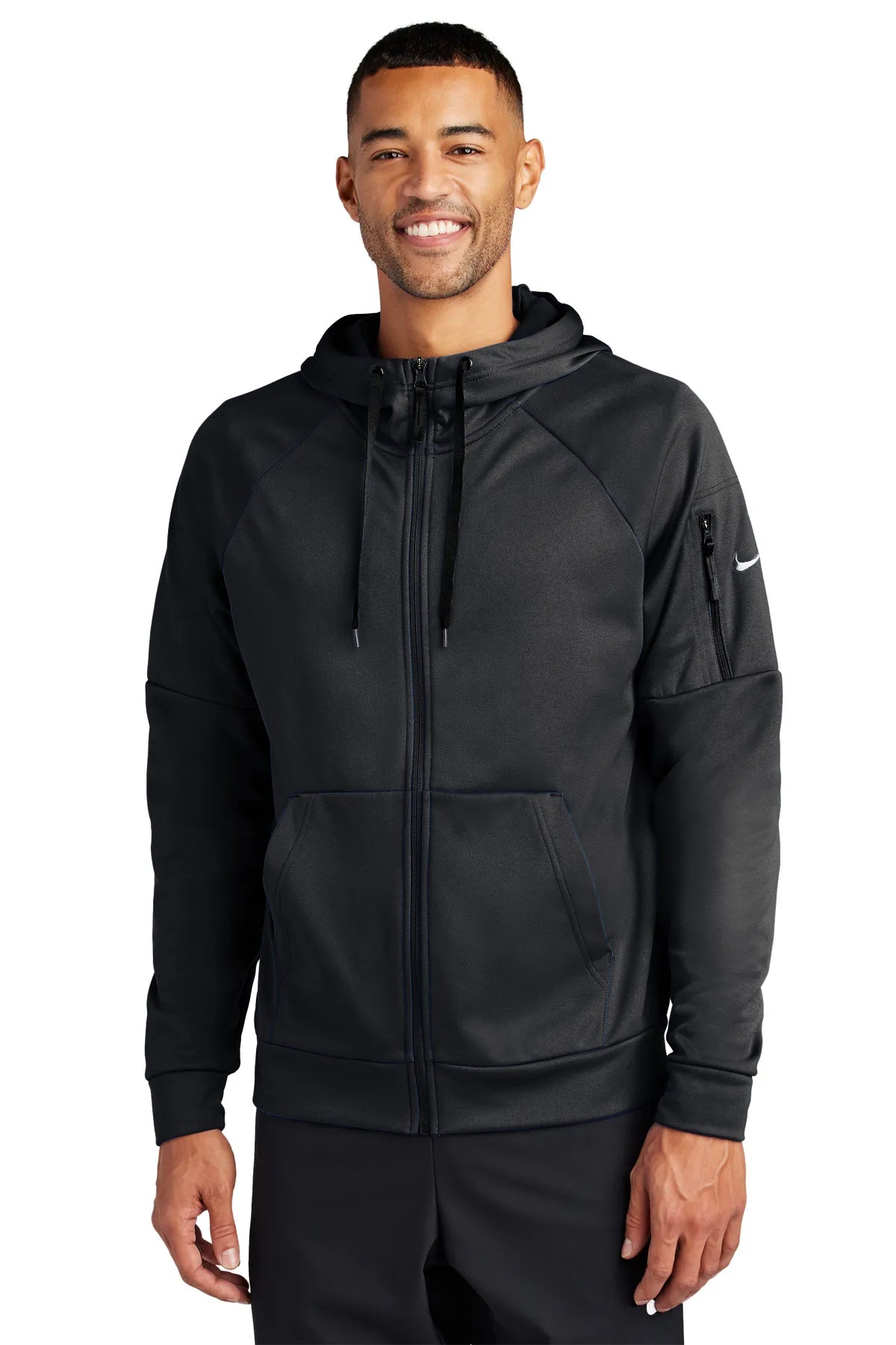 Nike Therma-FIT Pocket Full-Zip Fleece Hoodie NKFD9859 Black_1