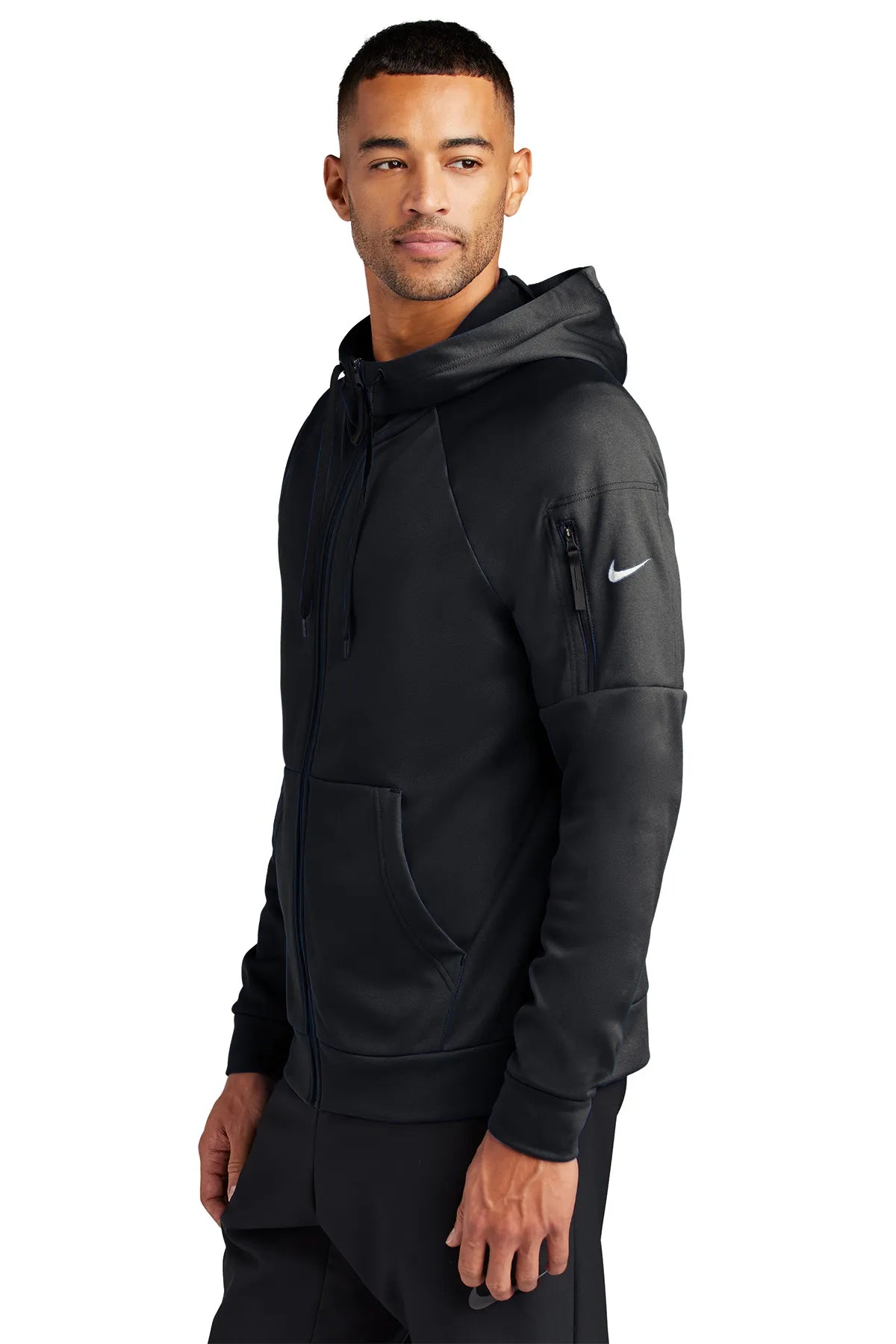 Nike Therma-FIT Pocket Full-Zip Fleece Hoodie NKFD9859 Black_3