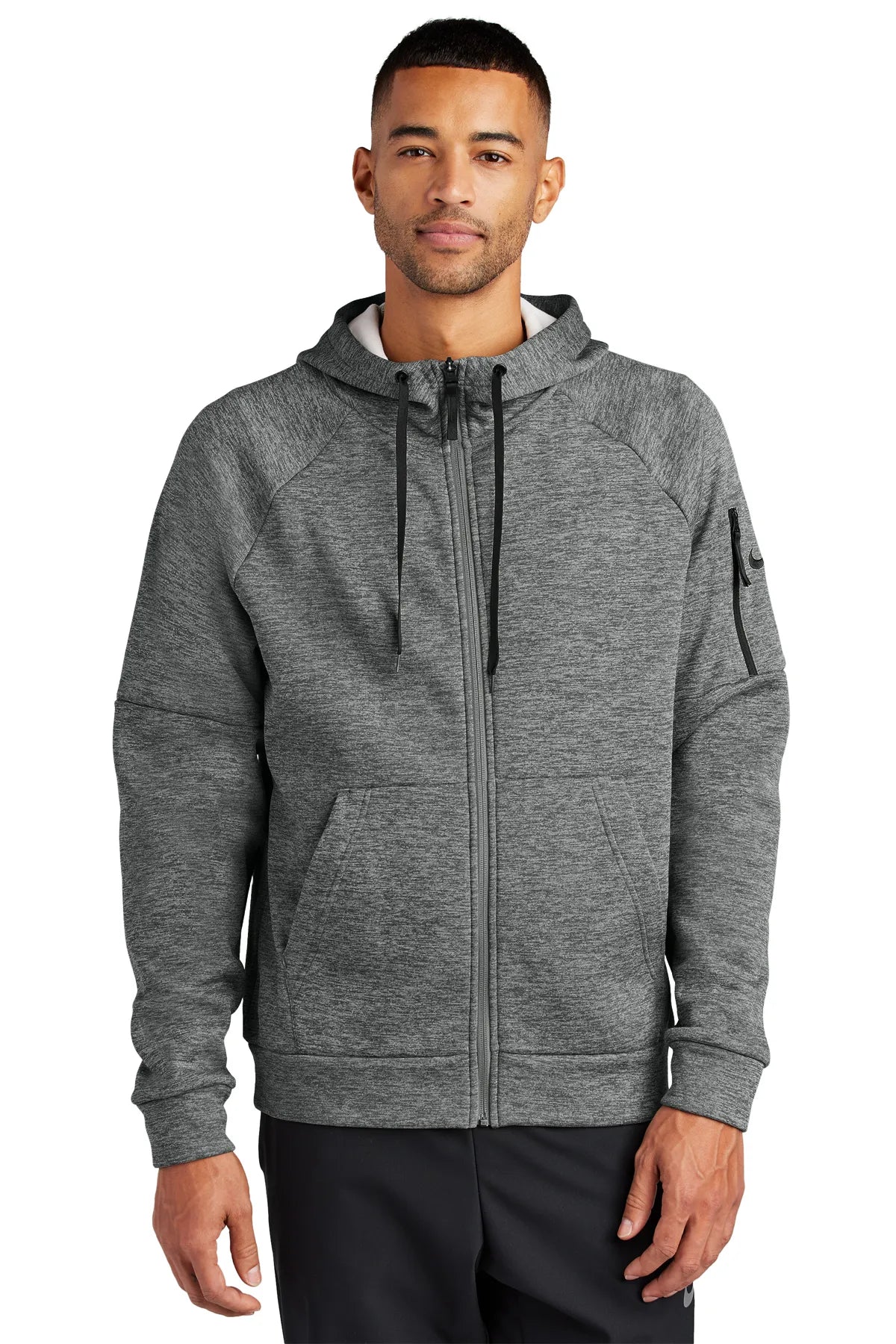 Nike Therma-FIT Pocket Full-Zip Fleece Hoodie NKFD9859 Charcoal_1