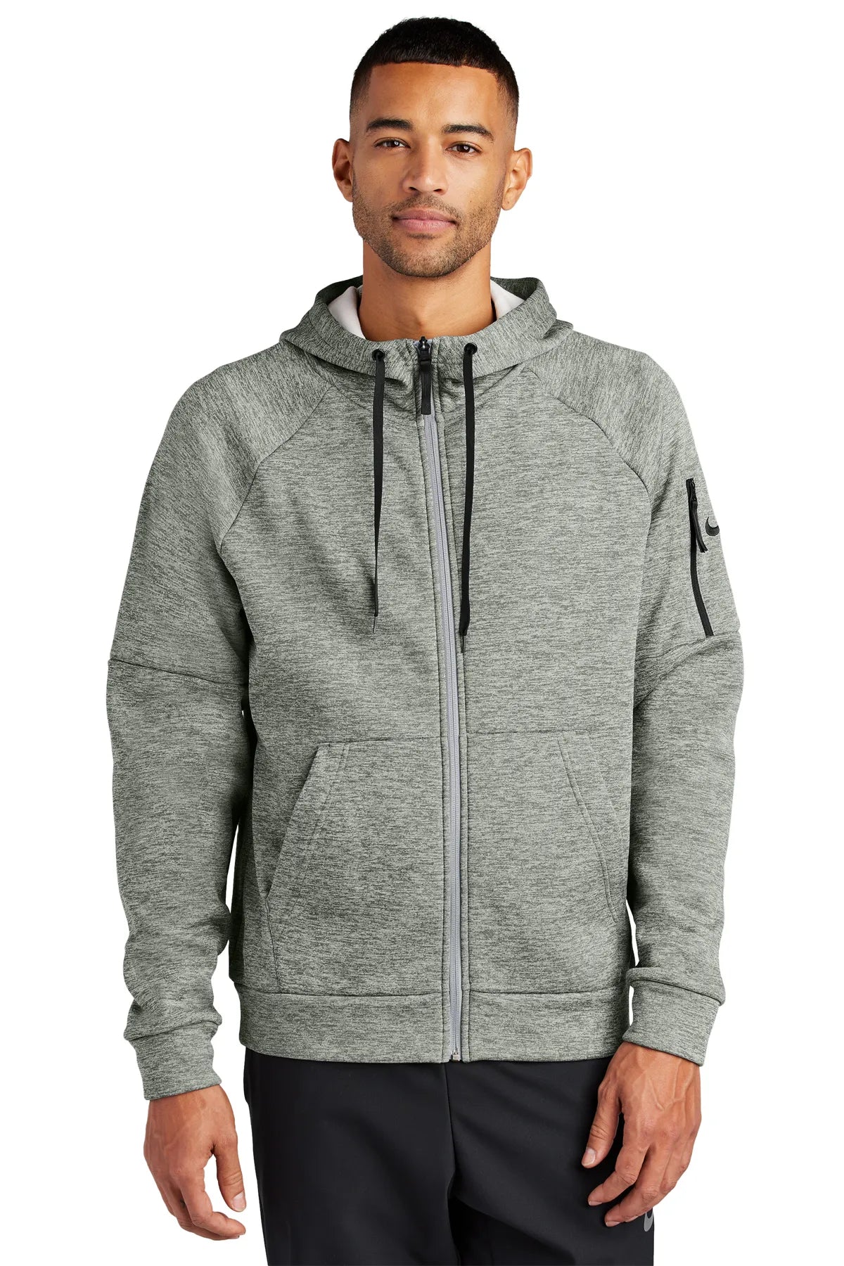 Nike Therma-FIT Pocket Full-Zip Fleece Hoodie NKFD9859 Dark Grey_1