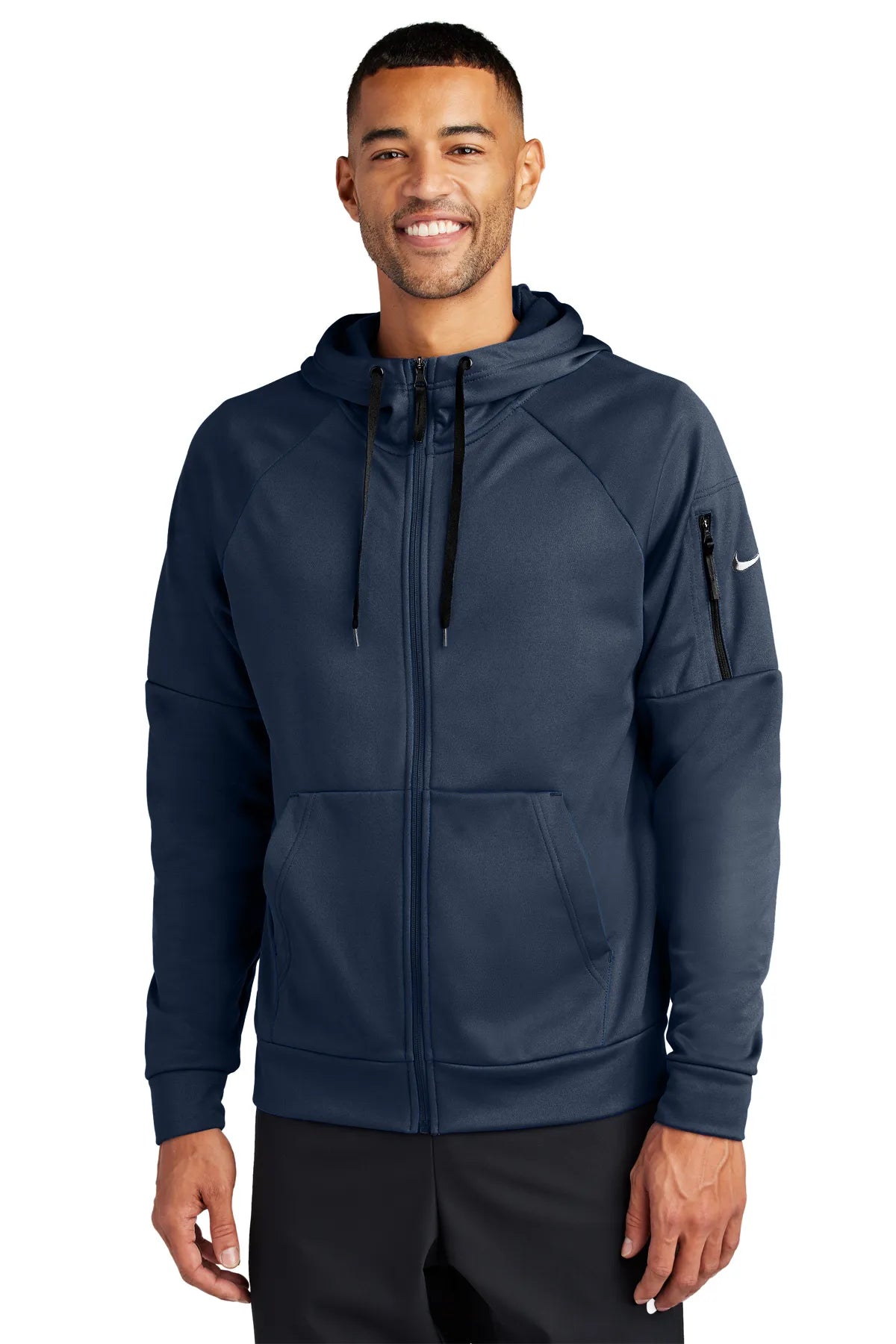 Nike Therma-FIT Pocket Full-Zip Fleece Hoodie NKFD9859 Navy_1