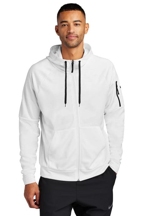 Nike Therma-FIT Pocket Full-Zip Fleece Hoodie NKFD9859 White_1