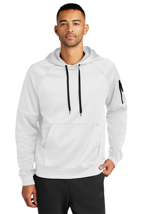 Nike Therma-FIT Pocket Pullover Fleece Hoodie NKFD9735 White_1