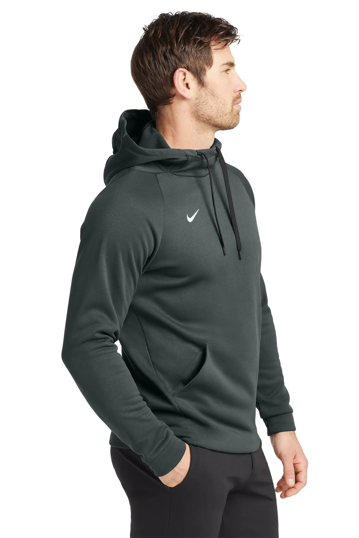 Nike Therma-FIT Pullover Fleece Hoodie  CN9473 Team Anthracite 3
