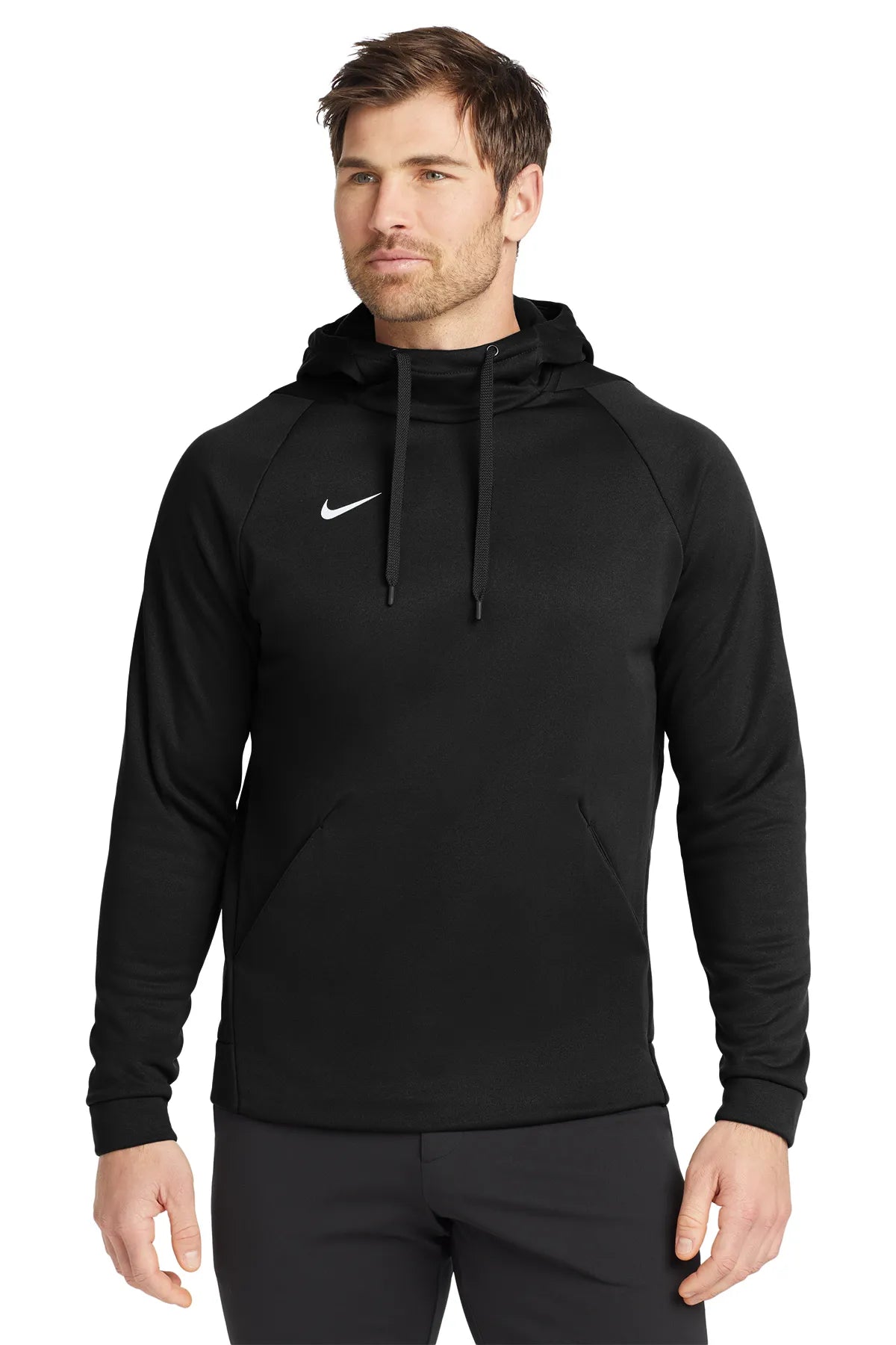 Nike Therma-FIT Pullover Fleece Hoodie  CN9473 Team Black_1