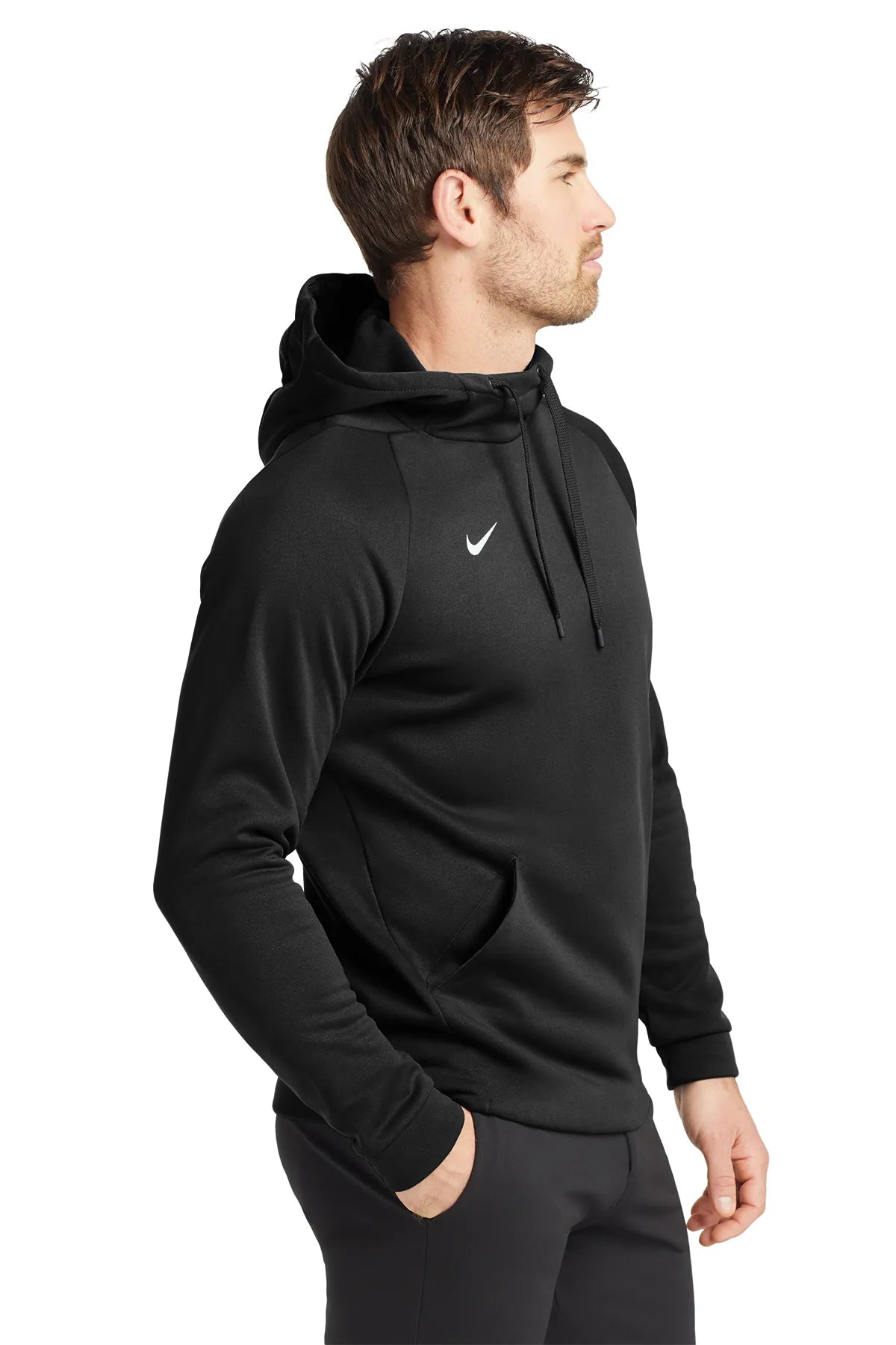 Nike Therma-FIT Pullover Fleece Hoodie  CN9473 Team Black_3