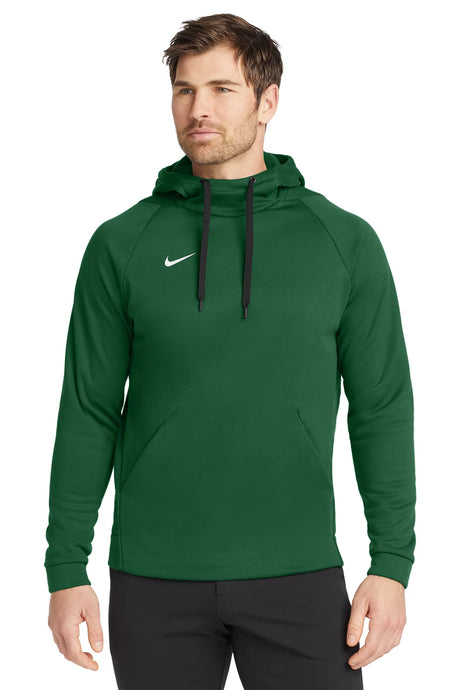 Nike Therma-FIT Pullover Fleece Hoodie  CN9473 Team Dark Green_1