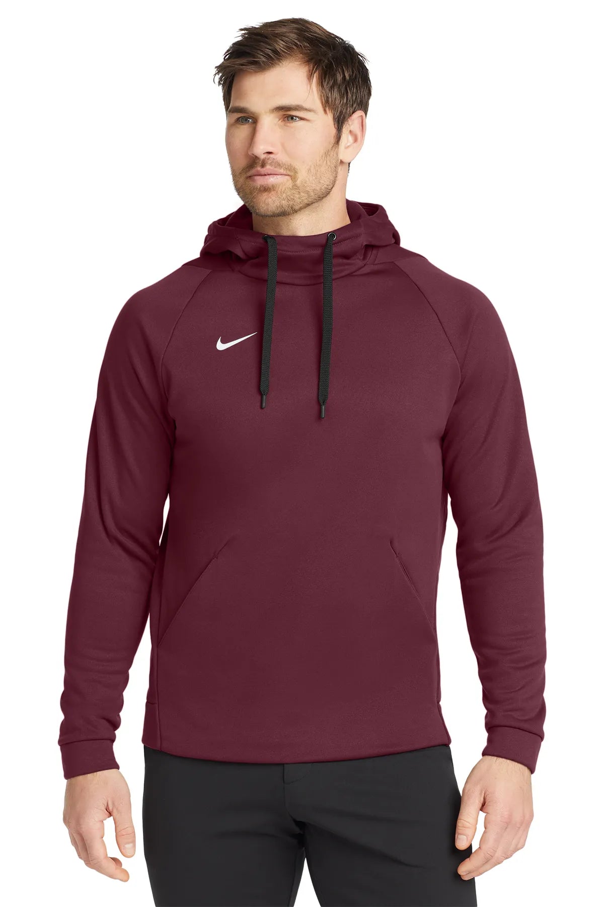 Nike Therma-FIT Pullover Fleece Hoodie  CN9473 Team Dark Maroon_1
