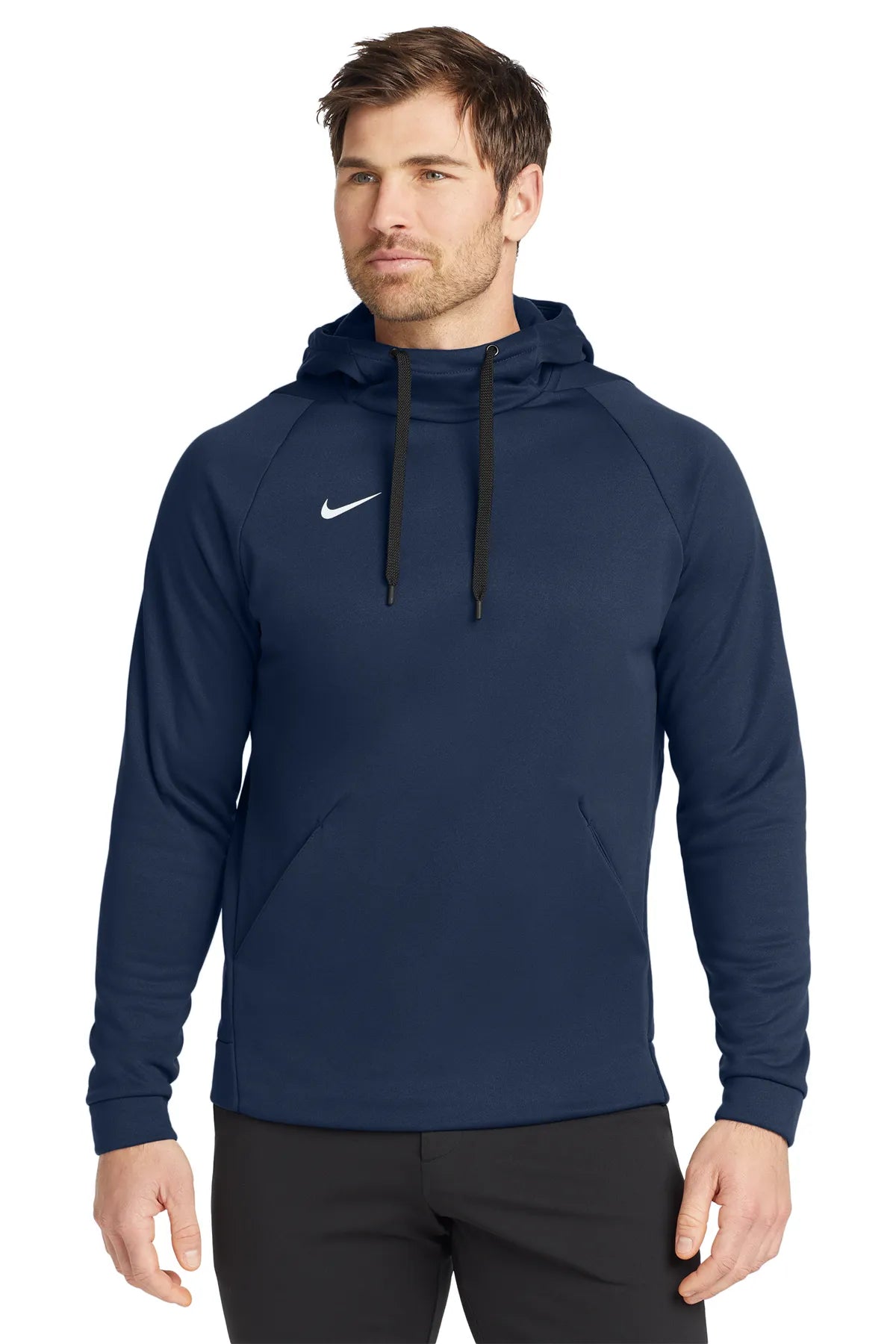 Nike Therma-FIT Pullover Fleece Hoodie  CN9473 Team Navy_1