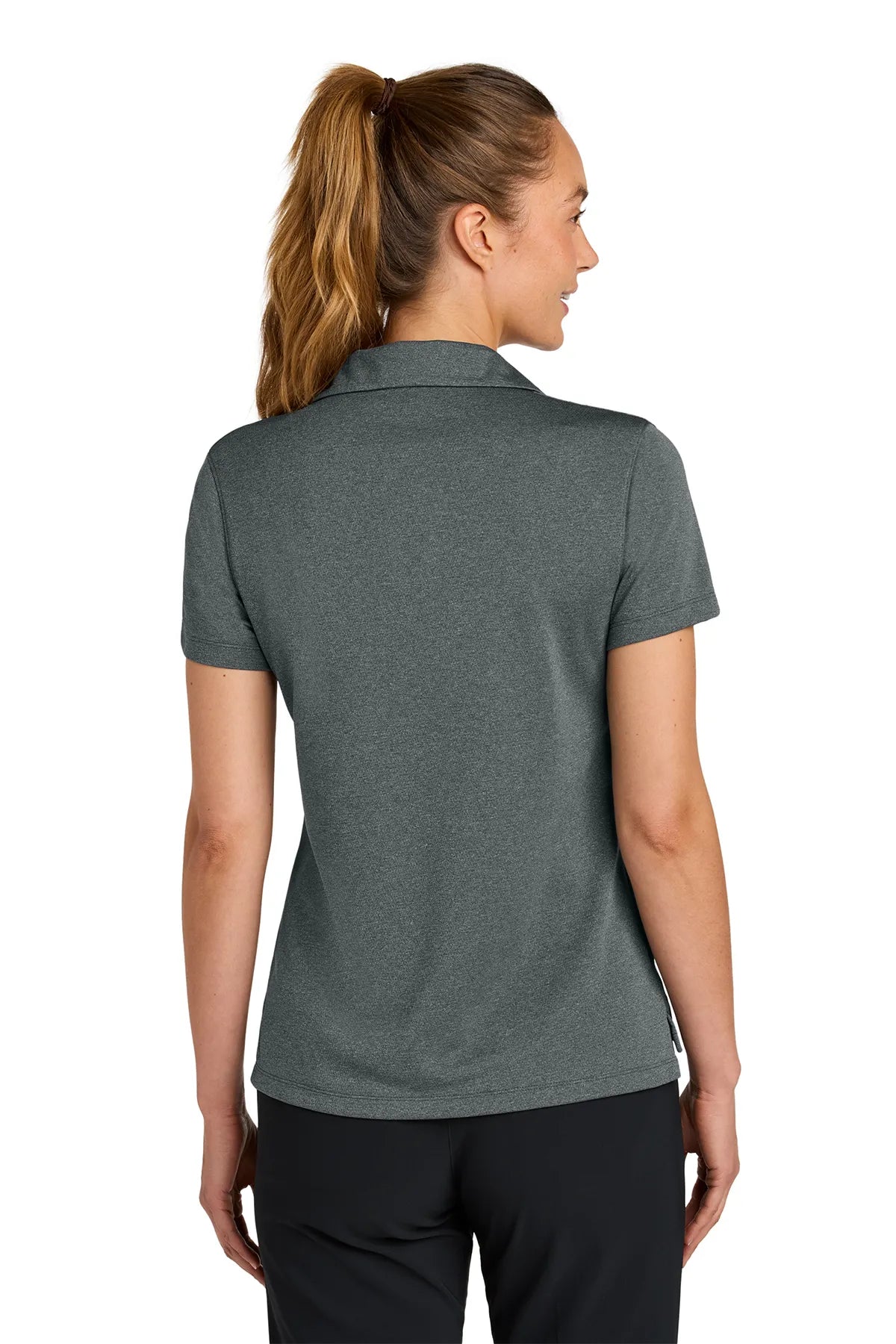 Nike Women's Dri-FIT Smooth Heather Polo NKFQ4793 Anthracite_2