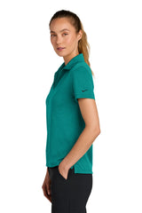 Nike Women's Dri-FIT Smooth Heather Polo NKFQ4793 Bright Spruce_3