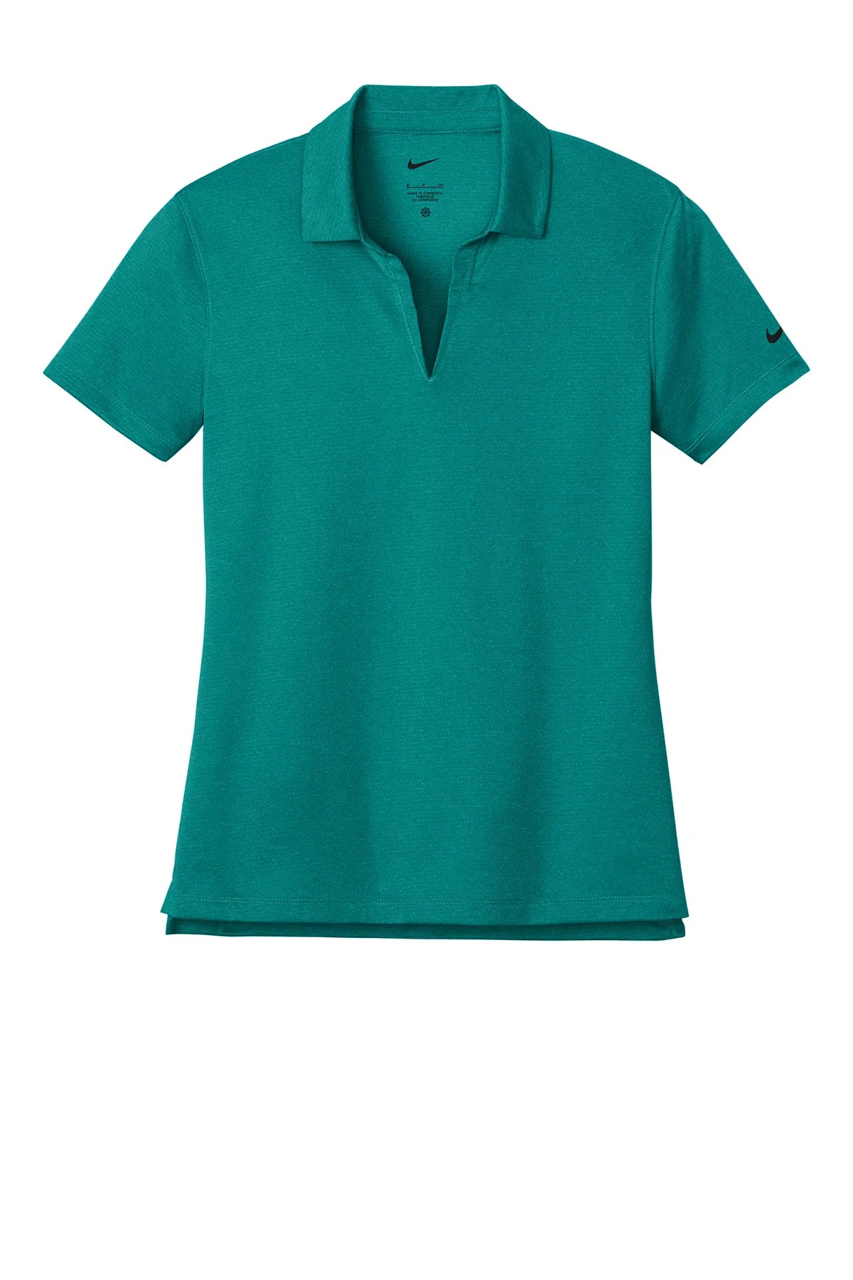 Nike Women's Dri-FIT Smooth Heather Polo NKFQ4793 Bright Spruce_4