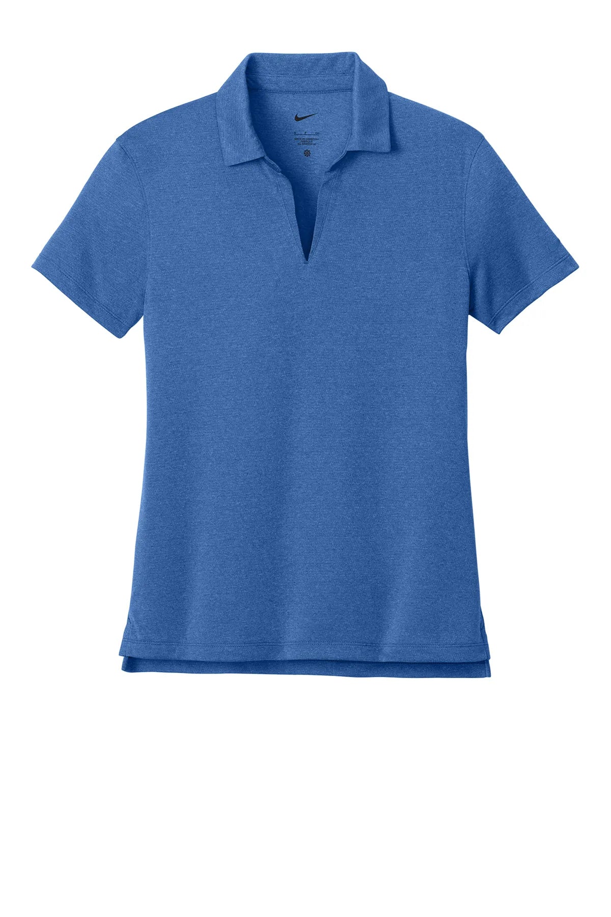 Nike Women's Dri-FIT Smooth Heather Polo NKFQ4793 Game Royal_4