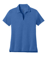 Nike Women's Dri-FIT Smooth Heather Polo NKFQ4793 Game Royal_4