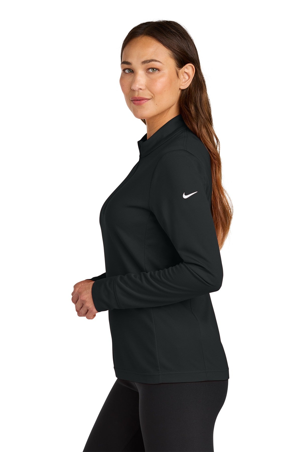 Nike Women's Essential 1/2-Zip Cover-Up NKHM7969 Black_2