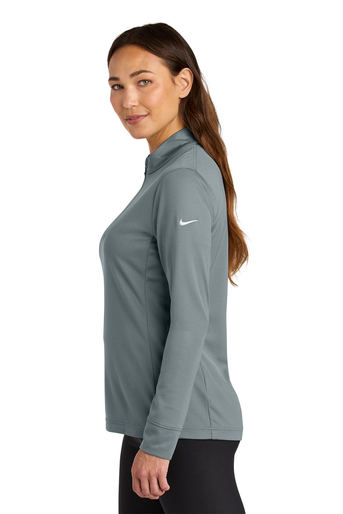 Nike Women's Essential 1/2-Zip Cover-Up NKHM7969 Cool Grey_2