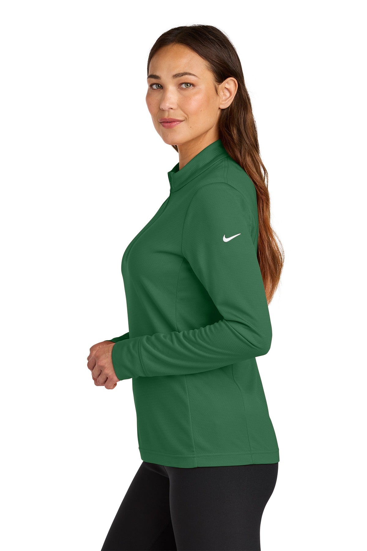 Nike Women's Essential 1/2-Zip Cover-Up NKHM7969 Gorge Green_2