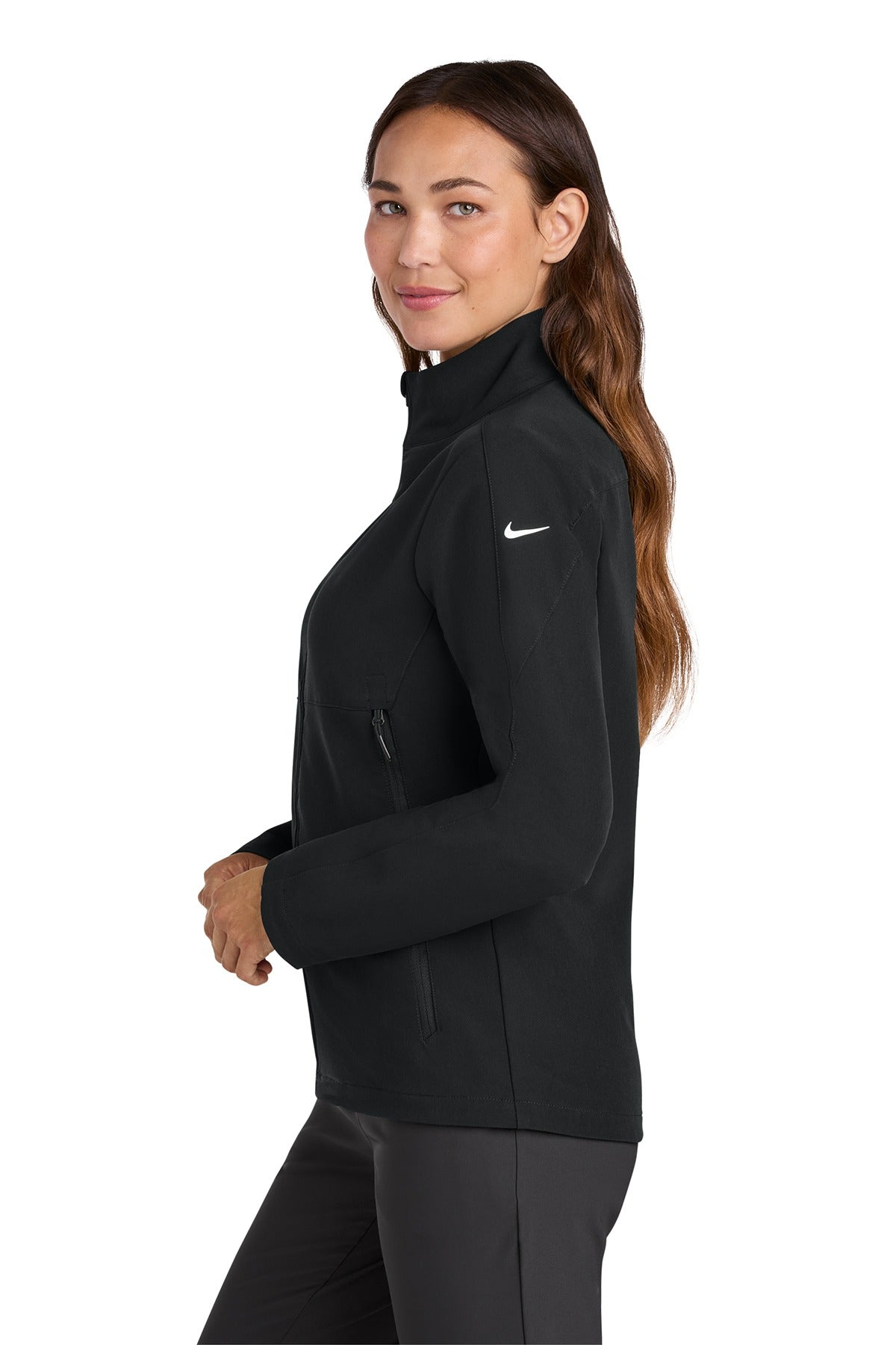 Nike Women's Full-Zip Soft Shell Jacket NKHM7937 Black_2