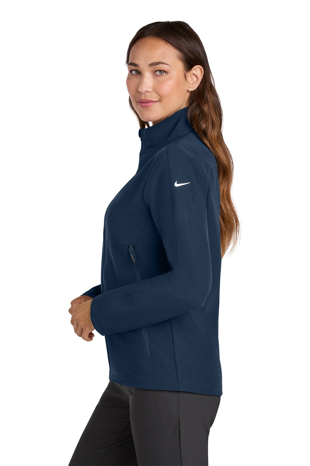 Nike Women's Full-Zip Soft Shell Jacket NKHM7937 Navy_2