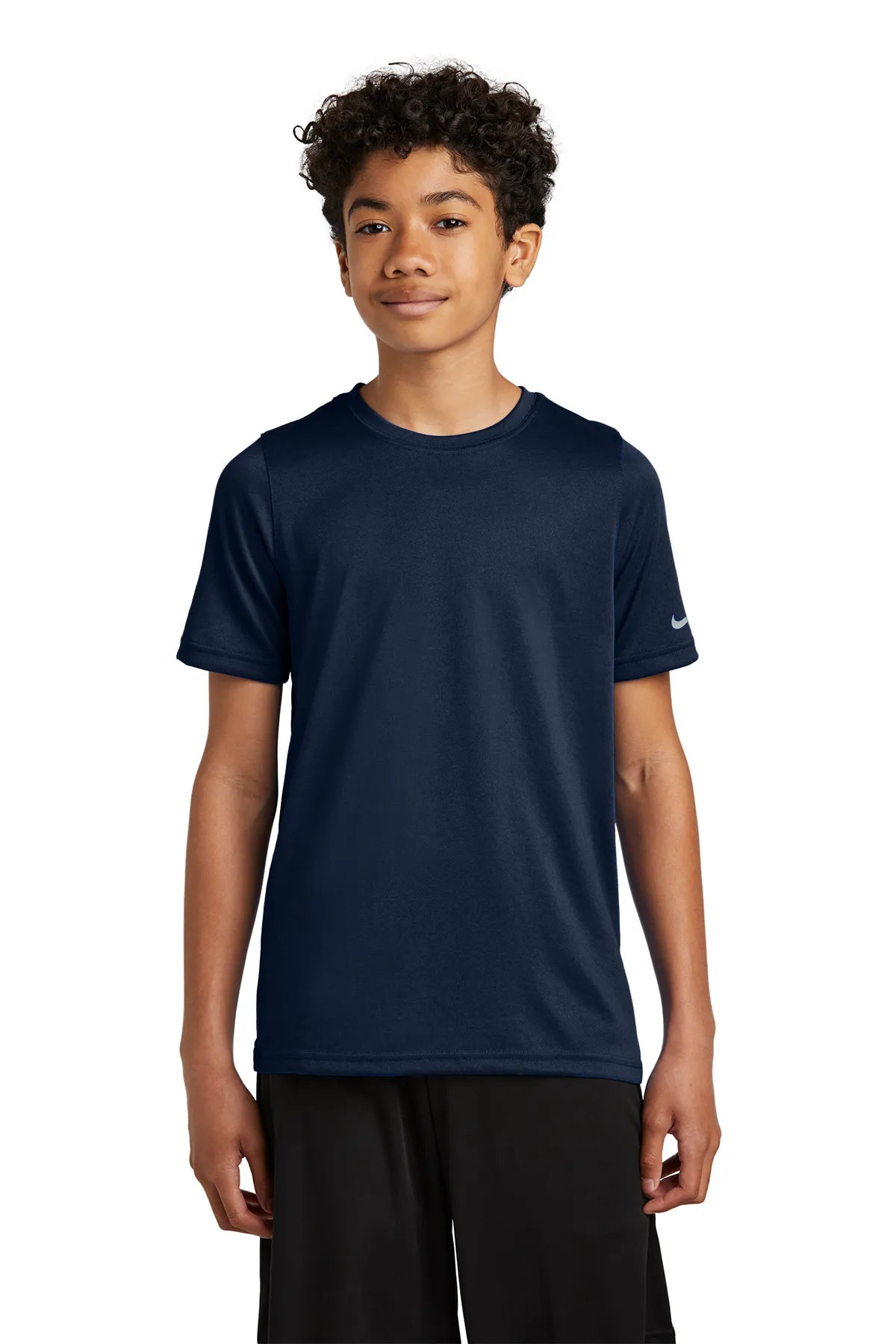 Nike Youth Swoosh Sleeve rLegend Tee NKDX8787 College Navy_1