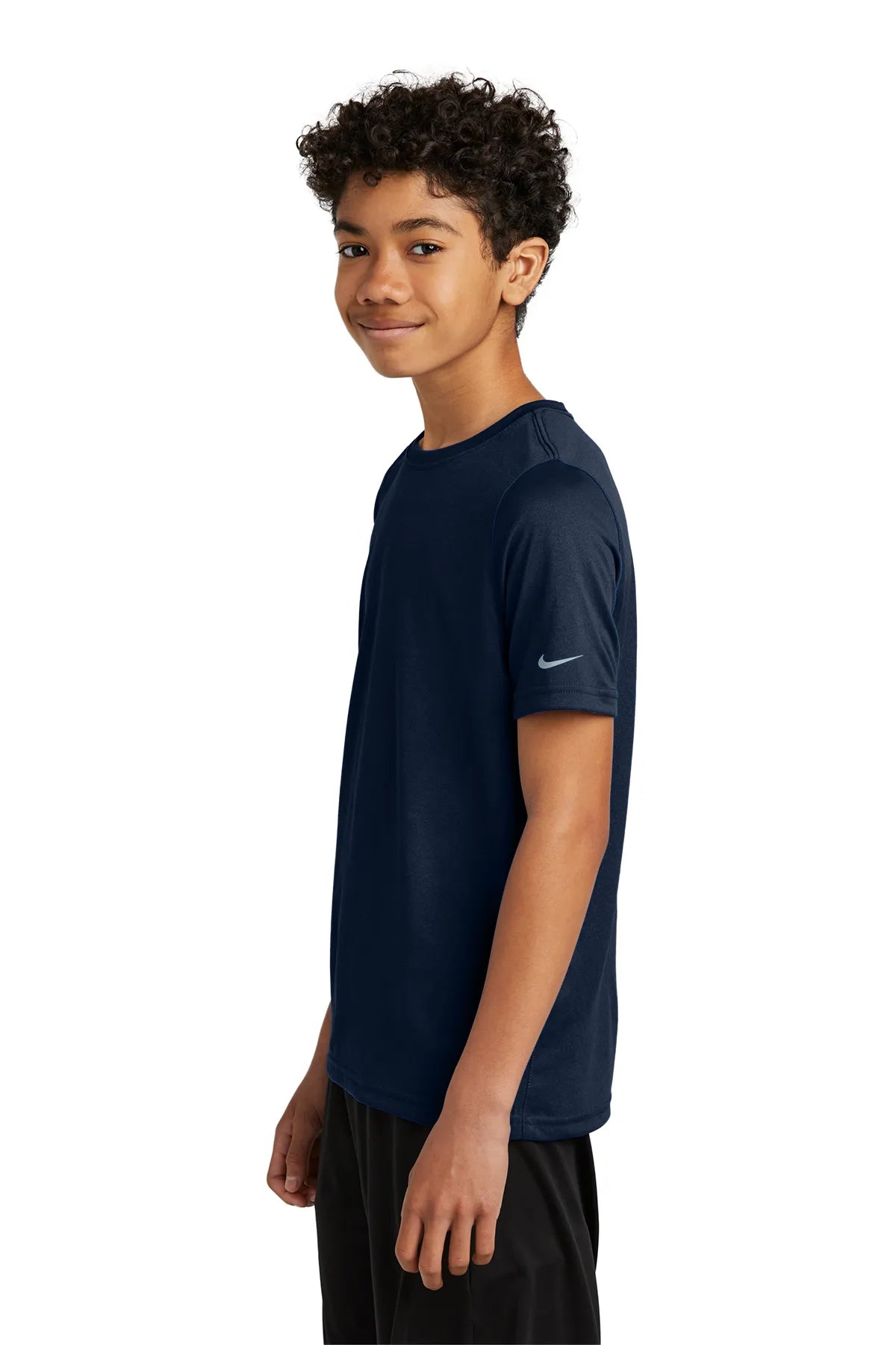 Nike Youth Swoosh Sleeve rLegend Tee NKDX8787 College Navy_3