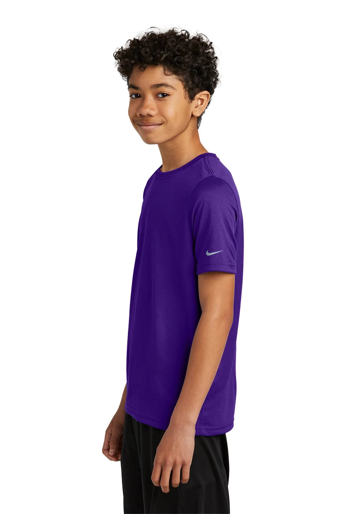 Nike Youth Swoosh Sleeve rLegend Tee NKDX8787 Court Purple_3