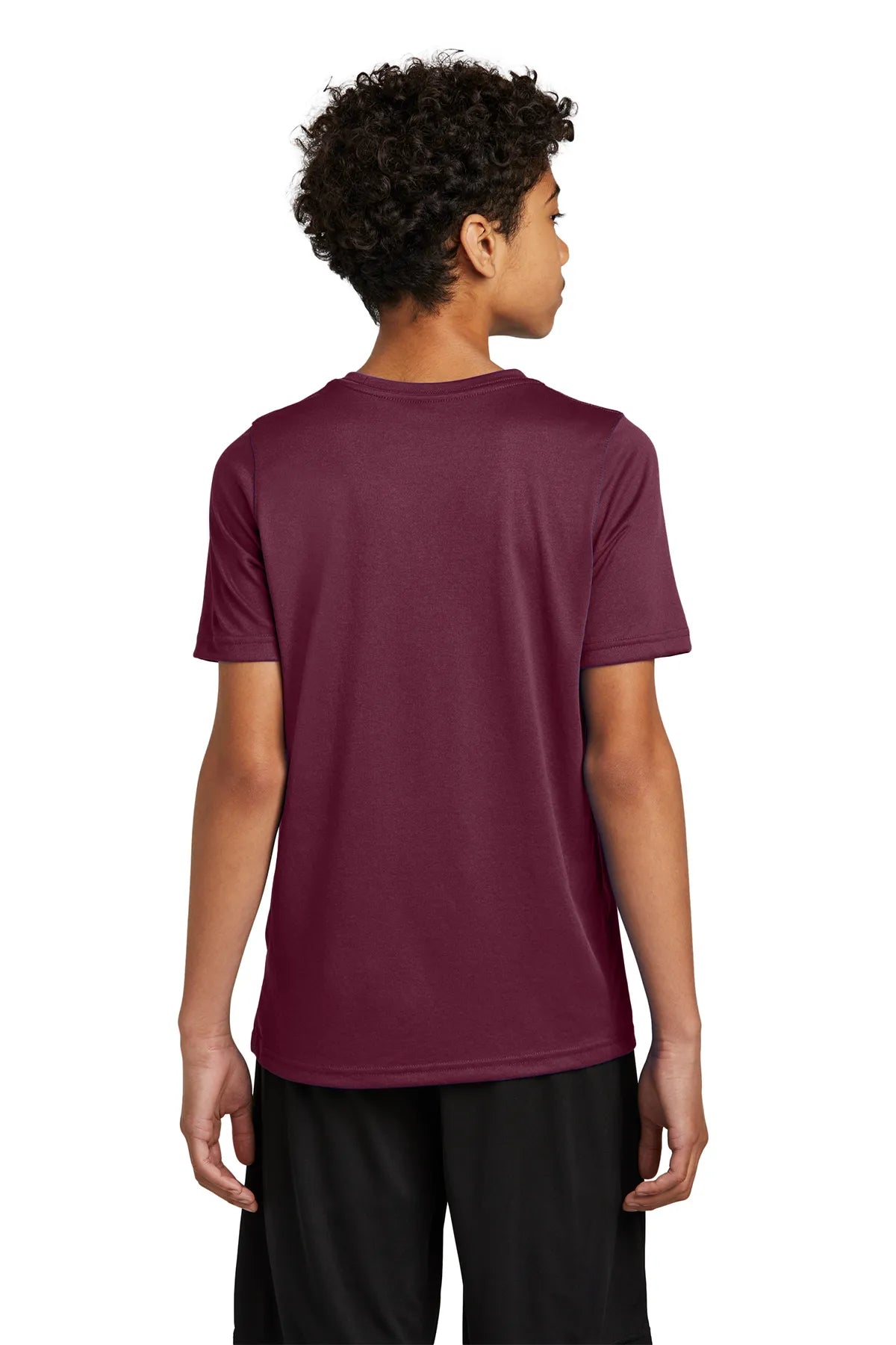 Nike Youth Swoosh Sleeve rLegend Tee NKDX8787 Deep Maroon_2