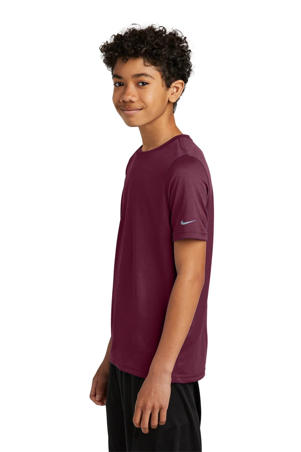 Nike Youth Swoosh Sleeve rLegend Tee NKDX8787 Deep Maroon_3